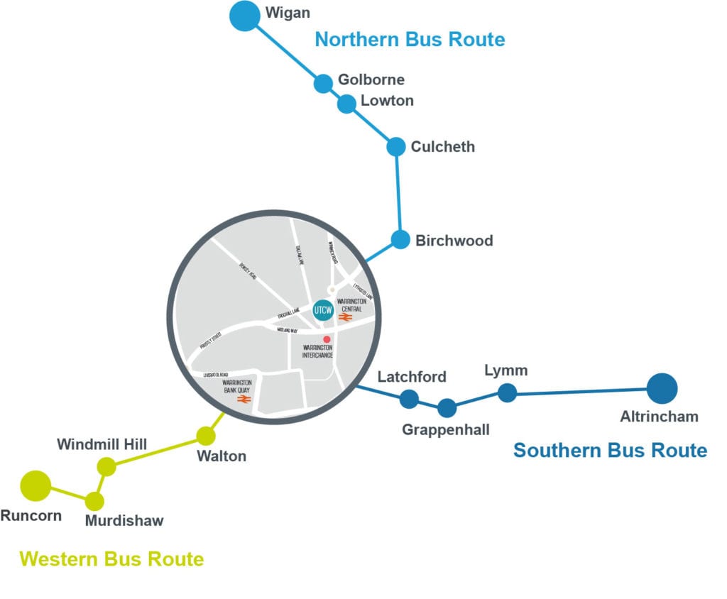 warrington bus journey planner
